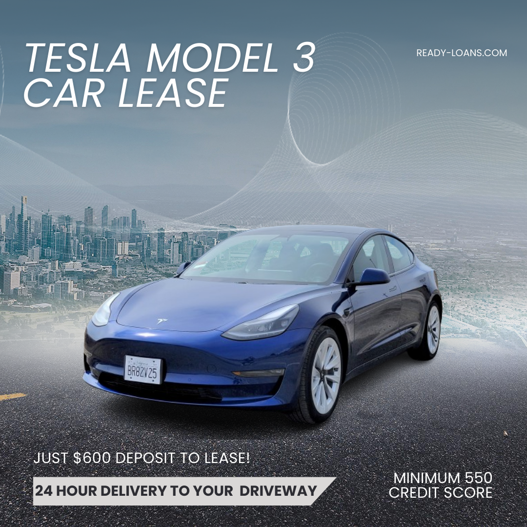 TESLA MODEL 3 CAR LEASE (24 HOUR DELIVERY)